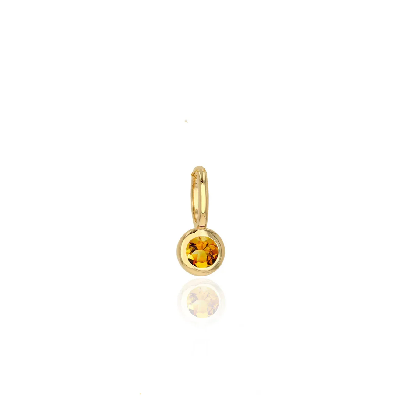 Rachel Reid 14k Yellow Gold Mini Citrine Birthstone Charm