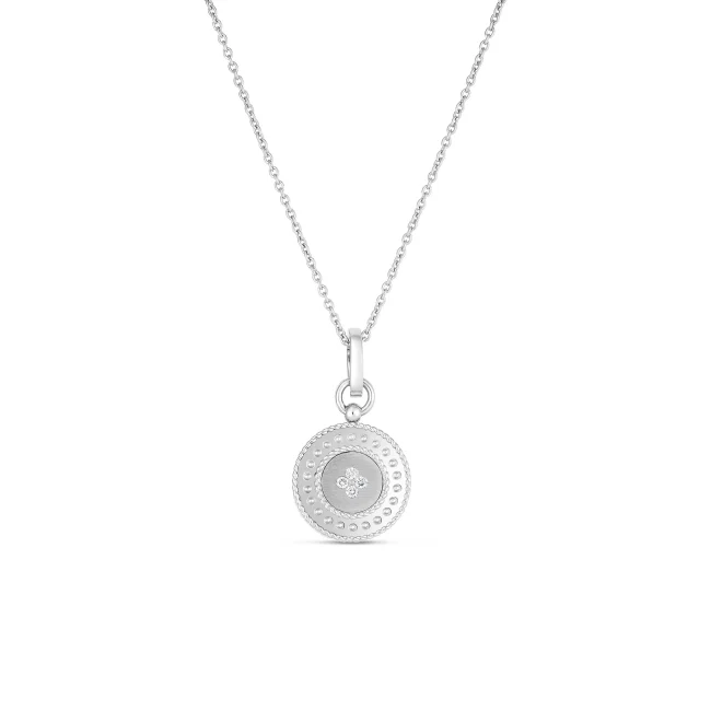 Roberto Coin 18k White Gold Venetian Princess Diamond Necklace