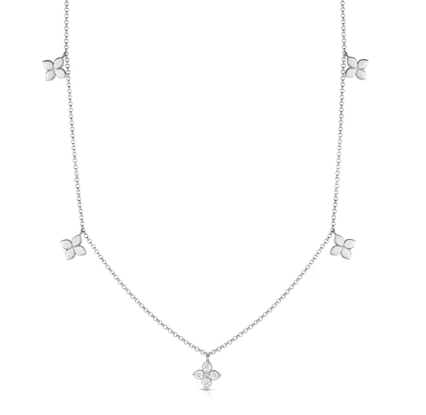 Roberto Coin 18k Yellow Gold Love By The Inch Diamond Necklace