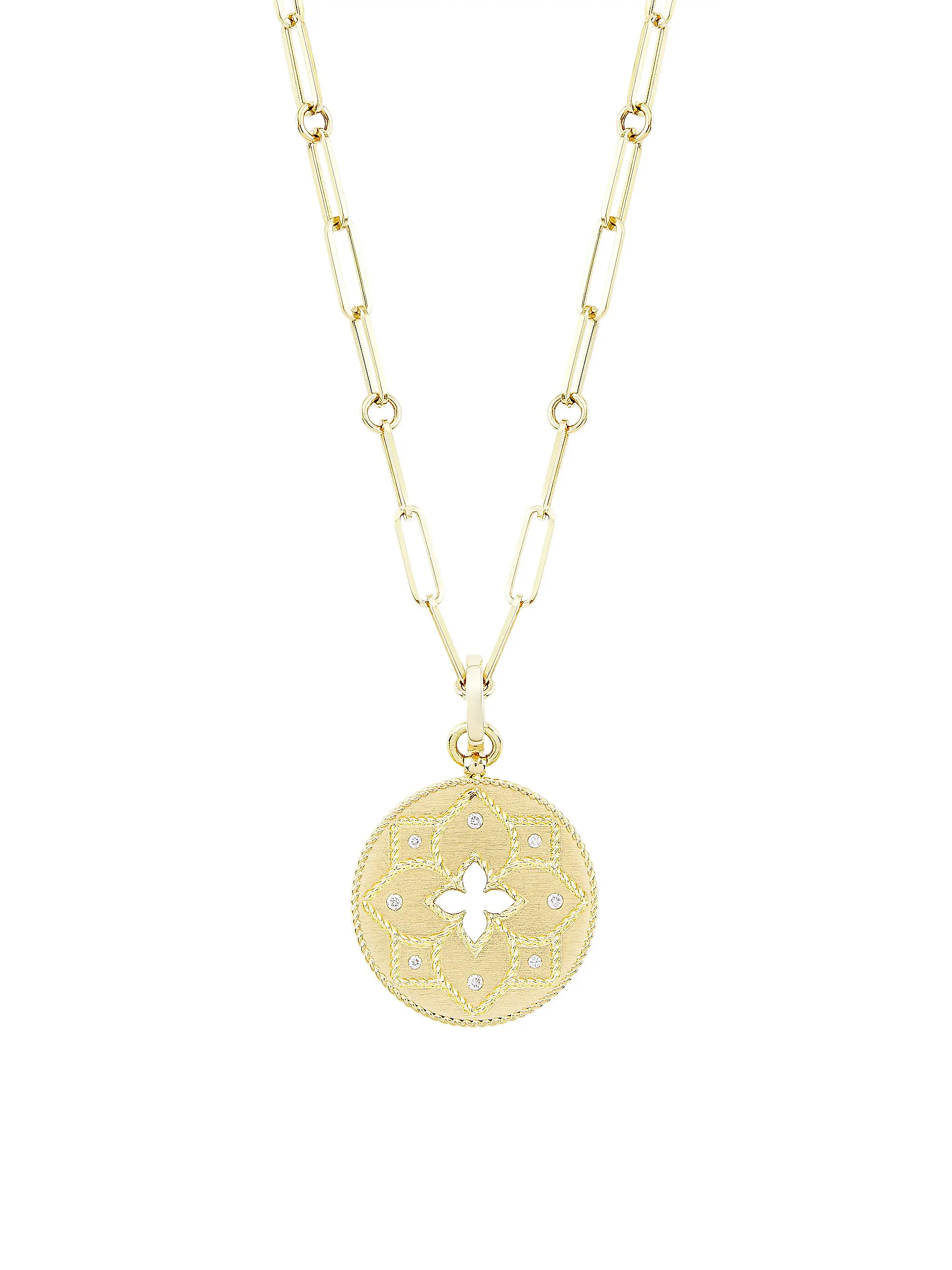 Roberto Coin 18k Yellow Gold Venetian Princess Diamond Necklace