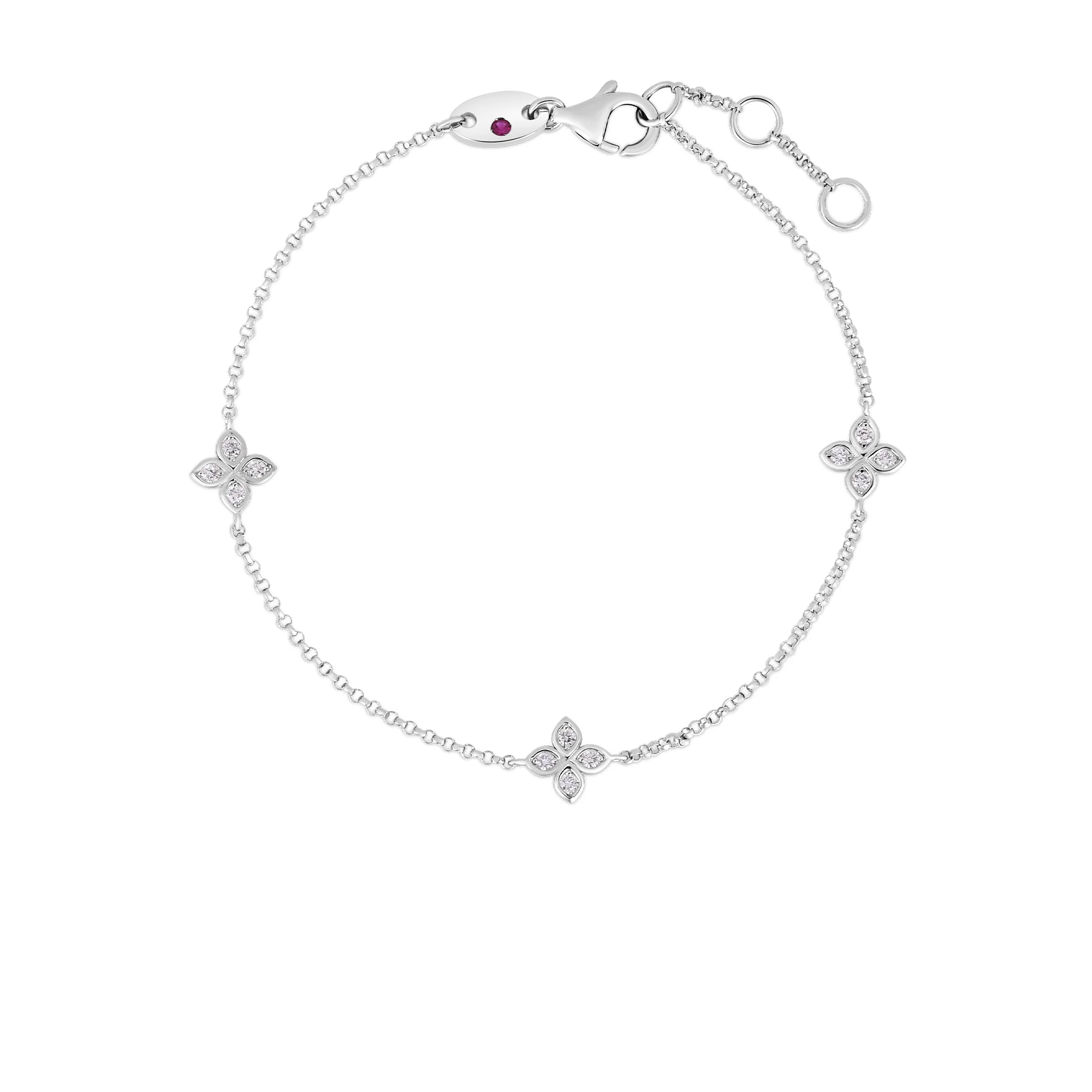 Roberto Coin 18k White Gold Diamonds By The Inch Diamond Bracelet