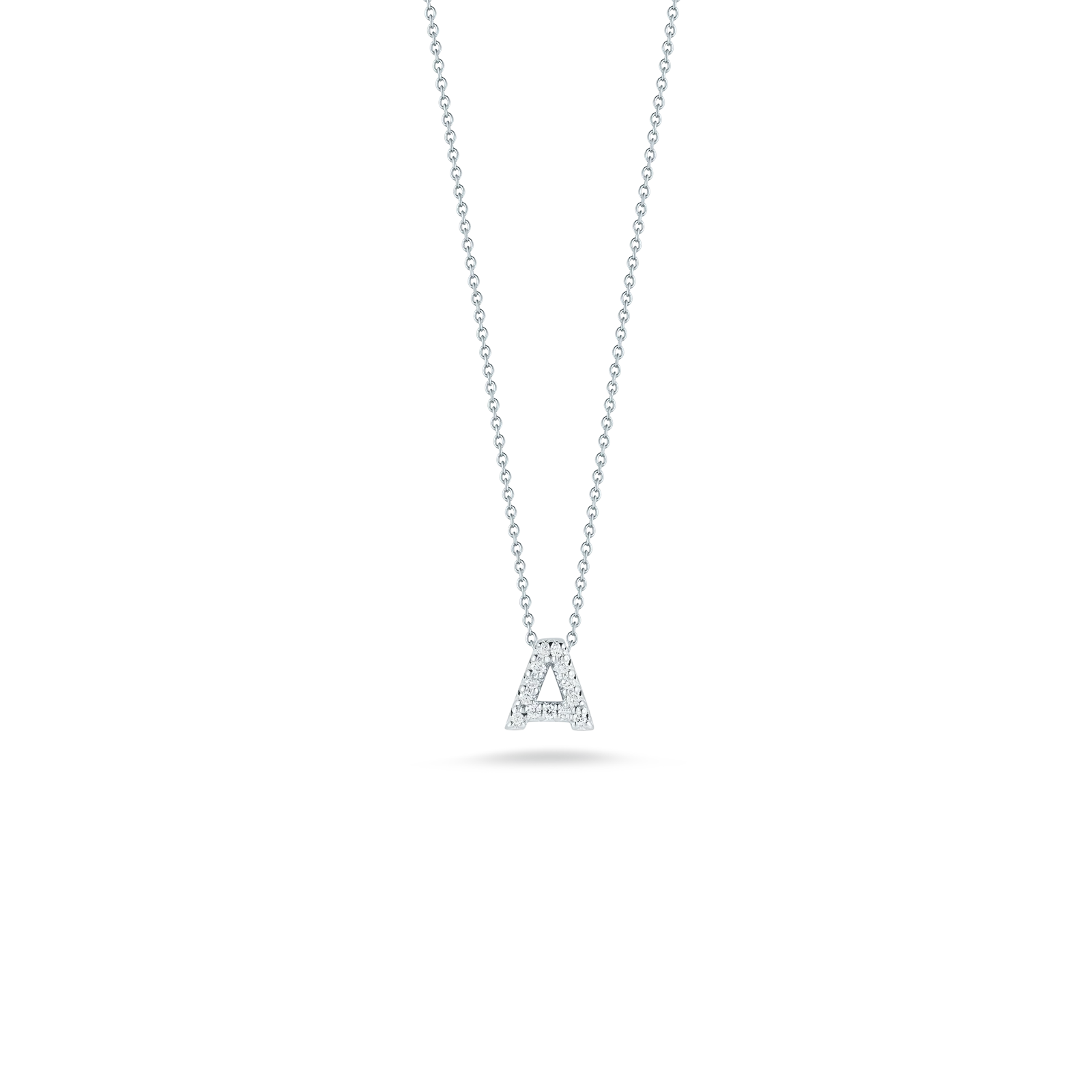 Roberto Coin 18k White Gold Tiny Treasures Diamond Necklace