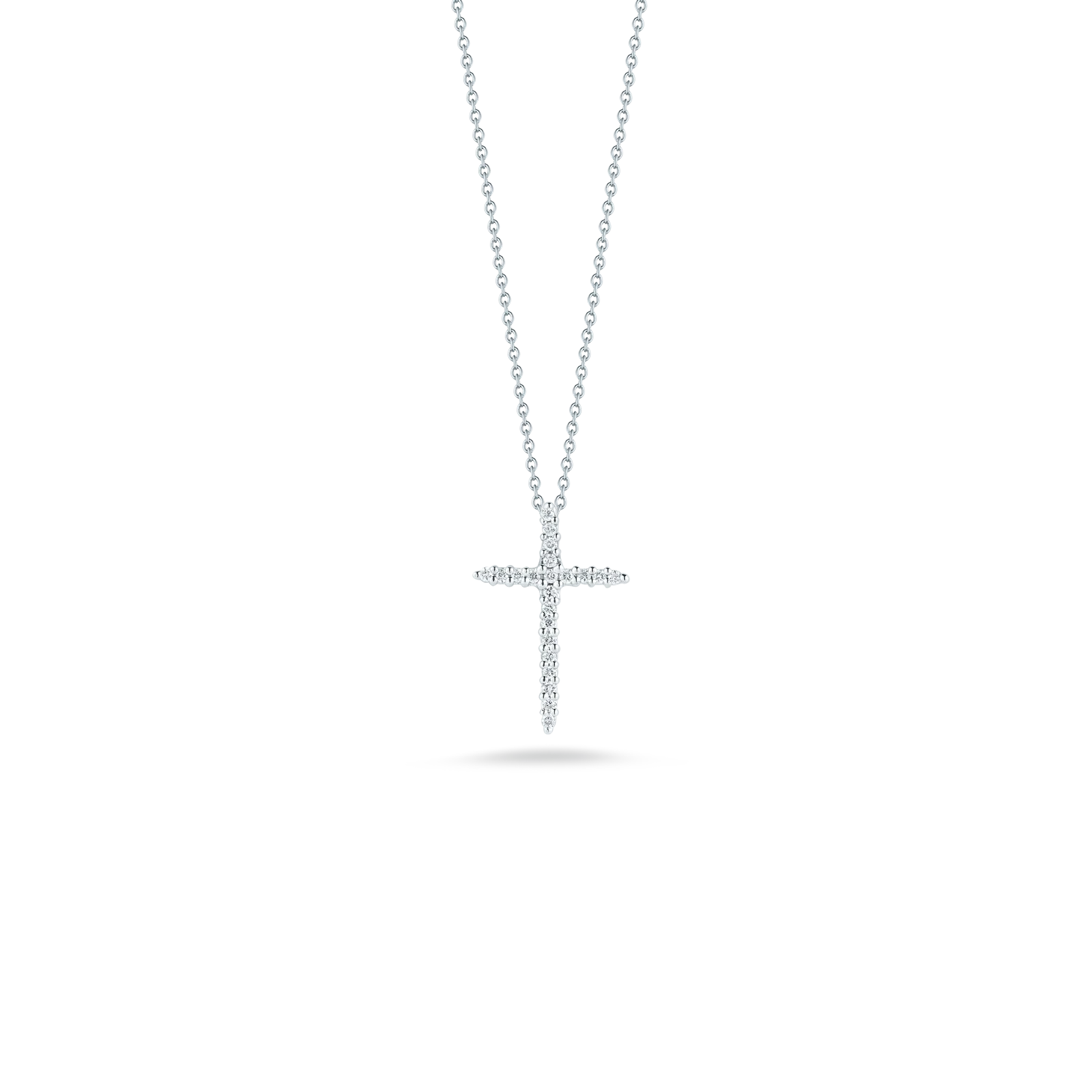 Roberto Coin 18k White Gold Tiny Treasures Diamond Necklace