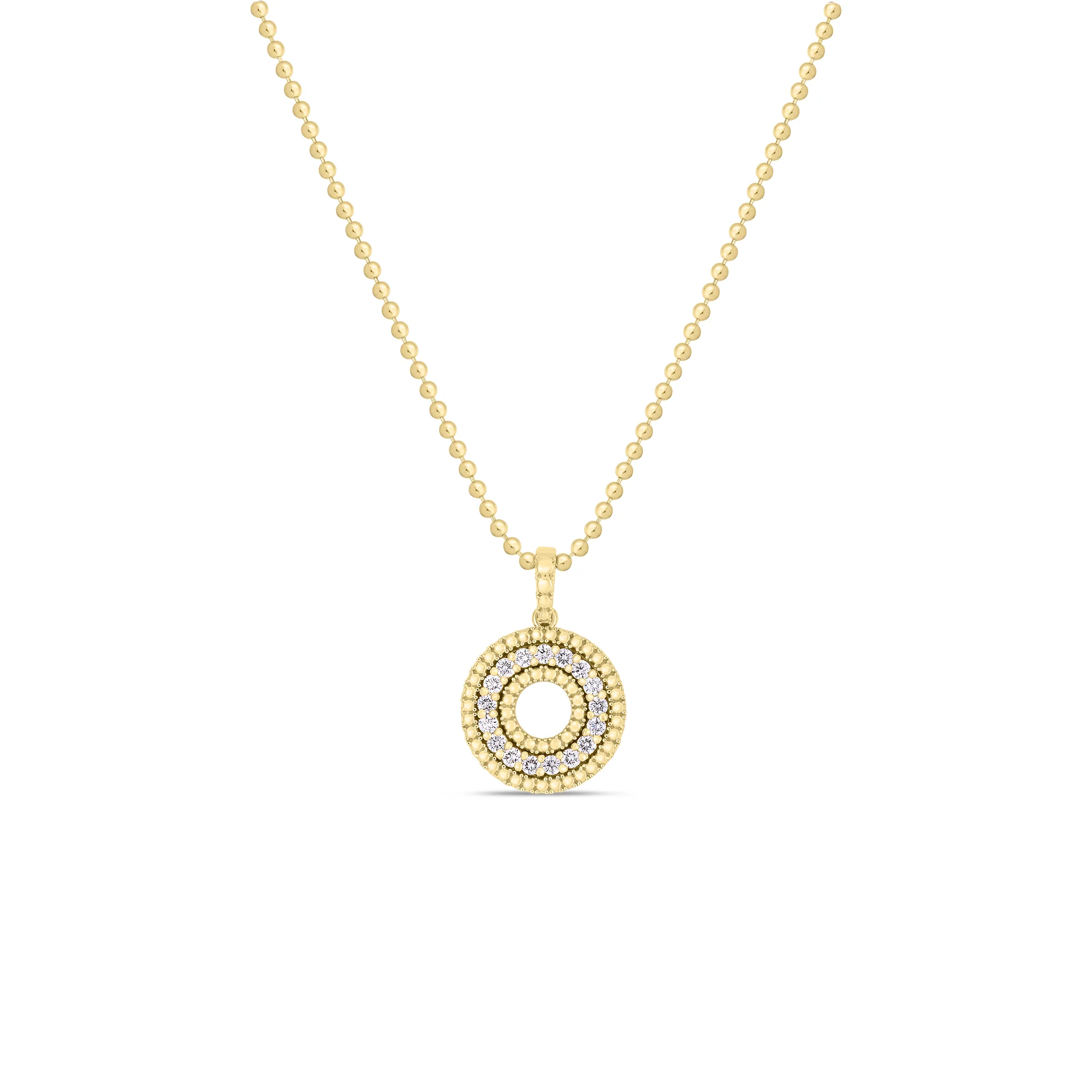 Roberto Coin 18k Yellow Gold Siena Diamond Necklace