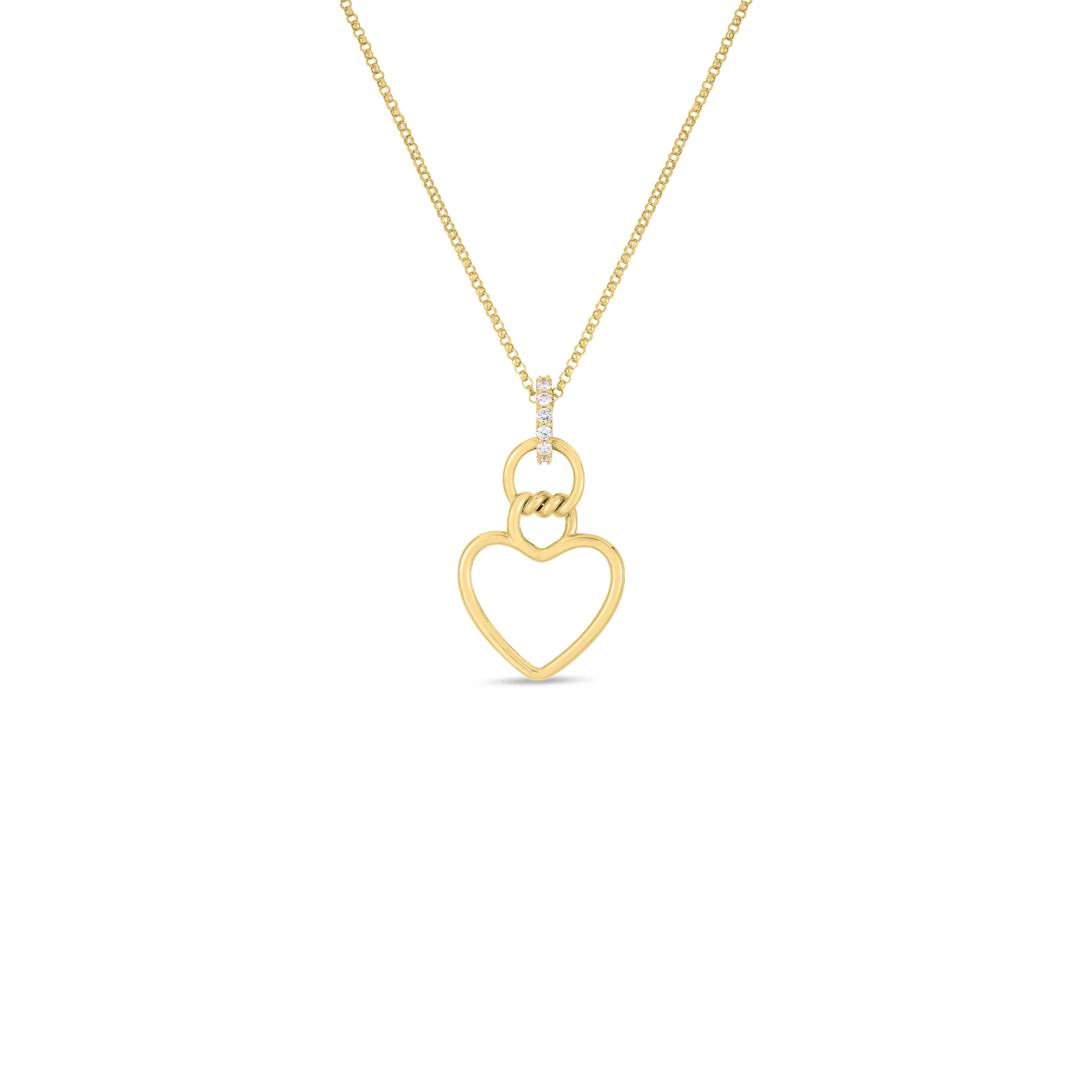 Roberto Coin 18k Yellow Gold Cialoma Diamond Necklace