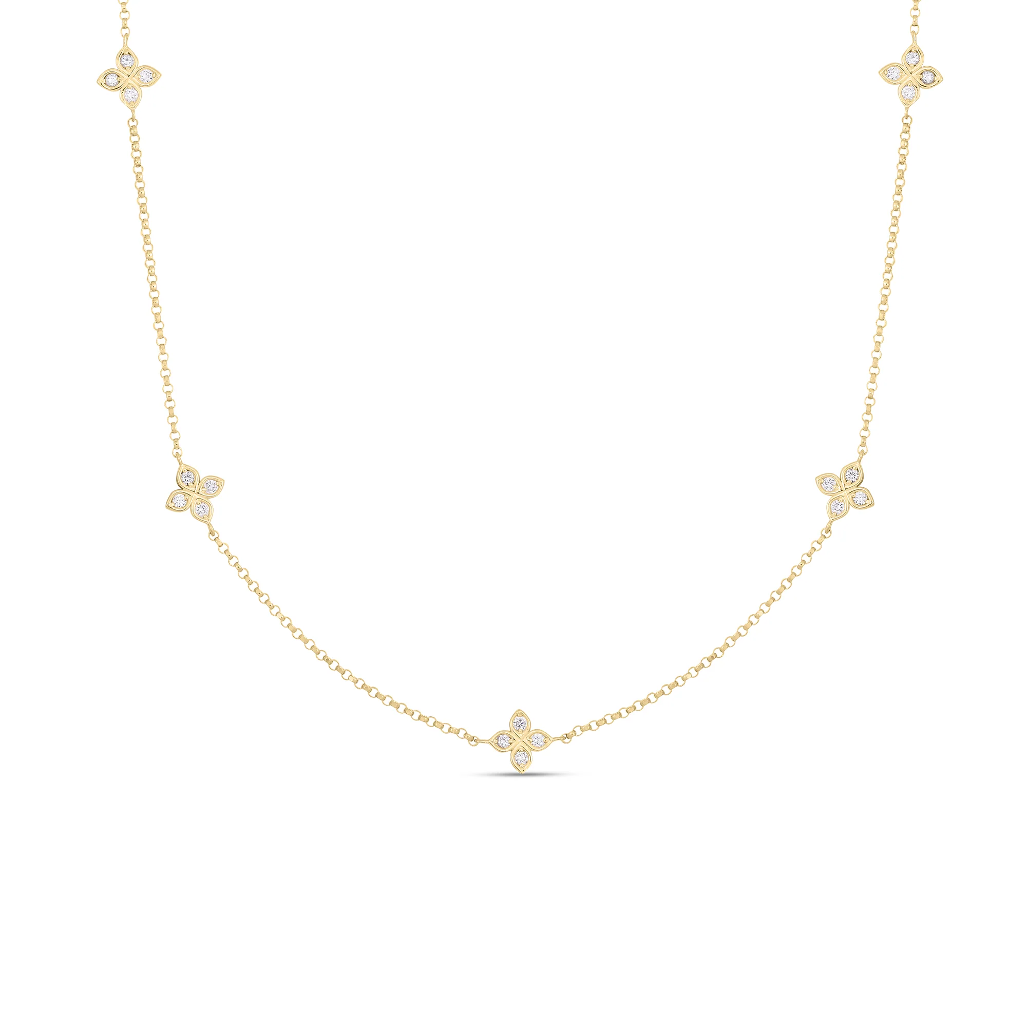 Roberto Coin 18k Yellow Gold Diamonds by the Inch Diamond Necklace