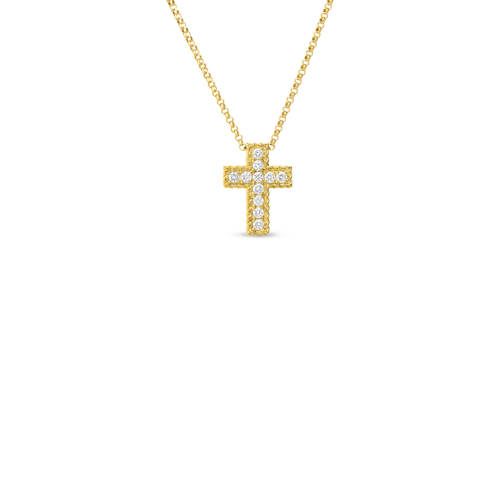 Roberto Coin 18k Yellow Gold Princess Diamond Necklace