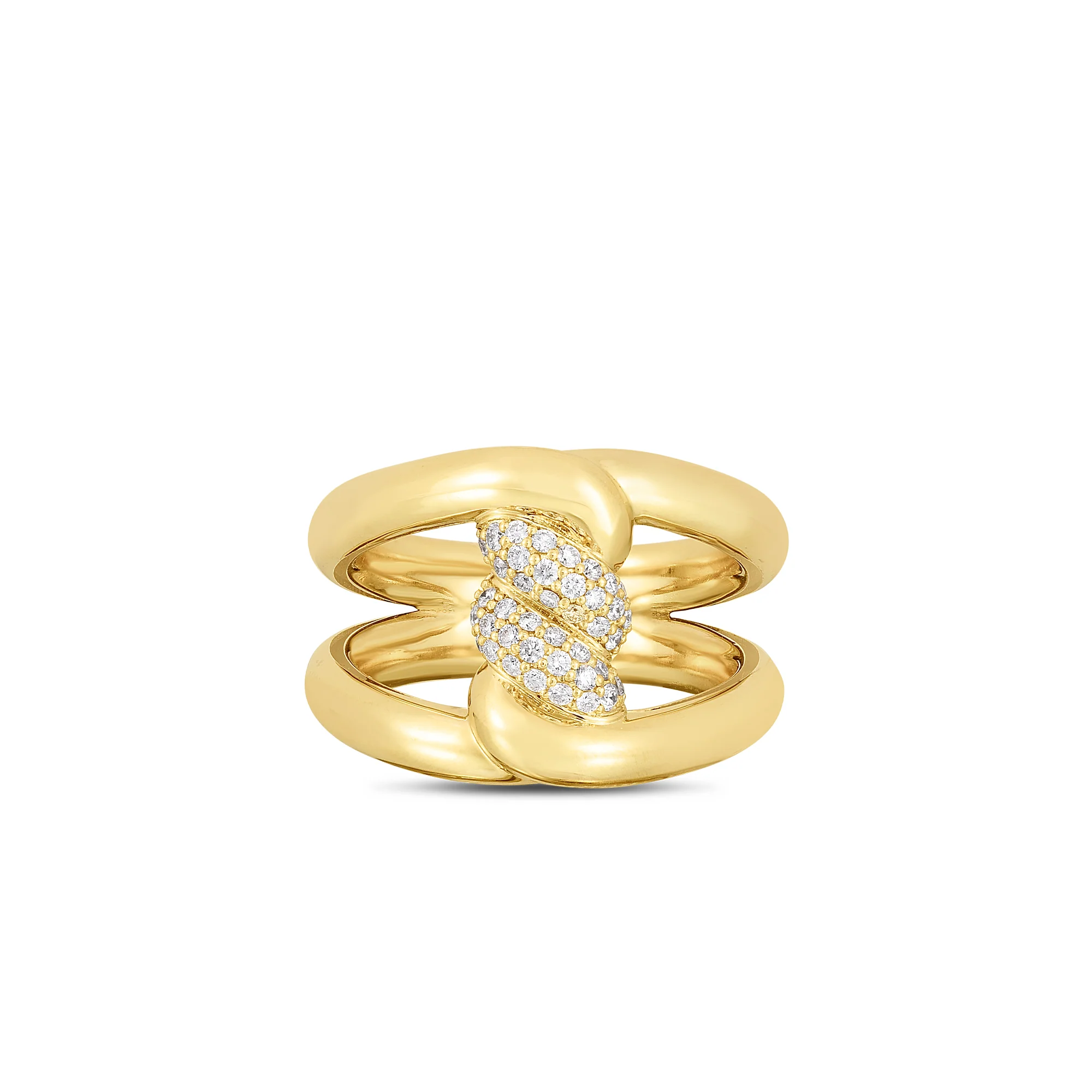 Roberto Coin 18k Yellow Gold Cialoma Diamond Ring