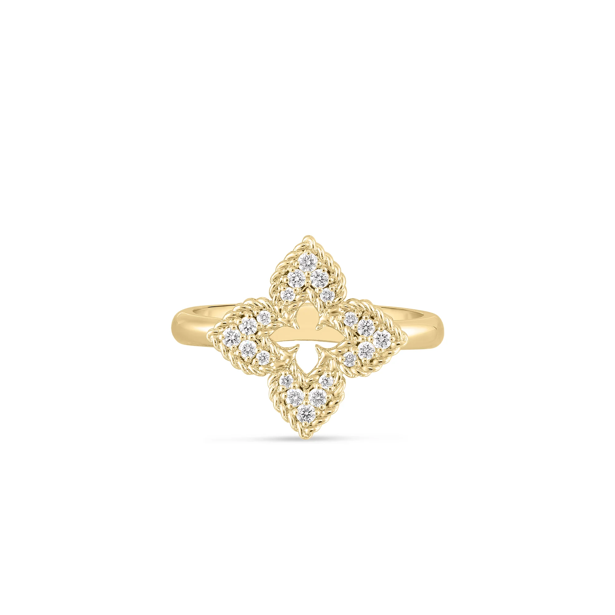 Roberto Coin 18k Yellow Gold Venetian Princess Diamond Ring