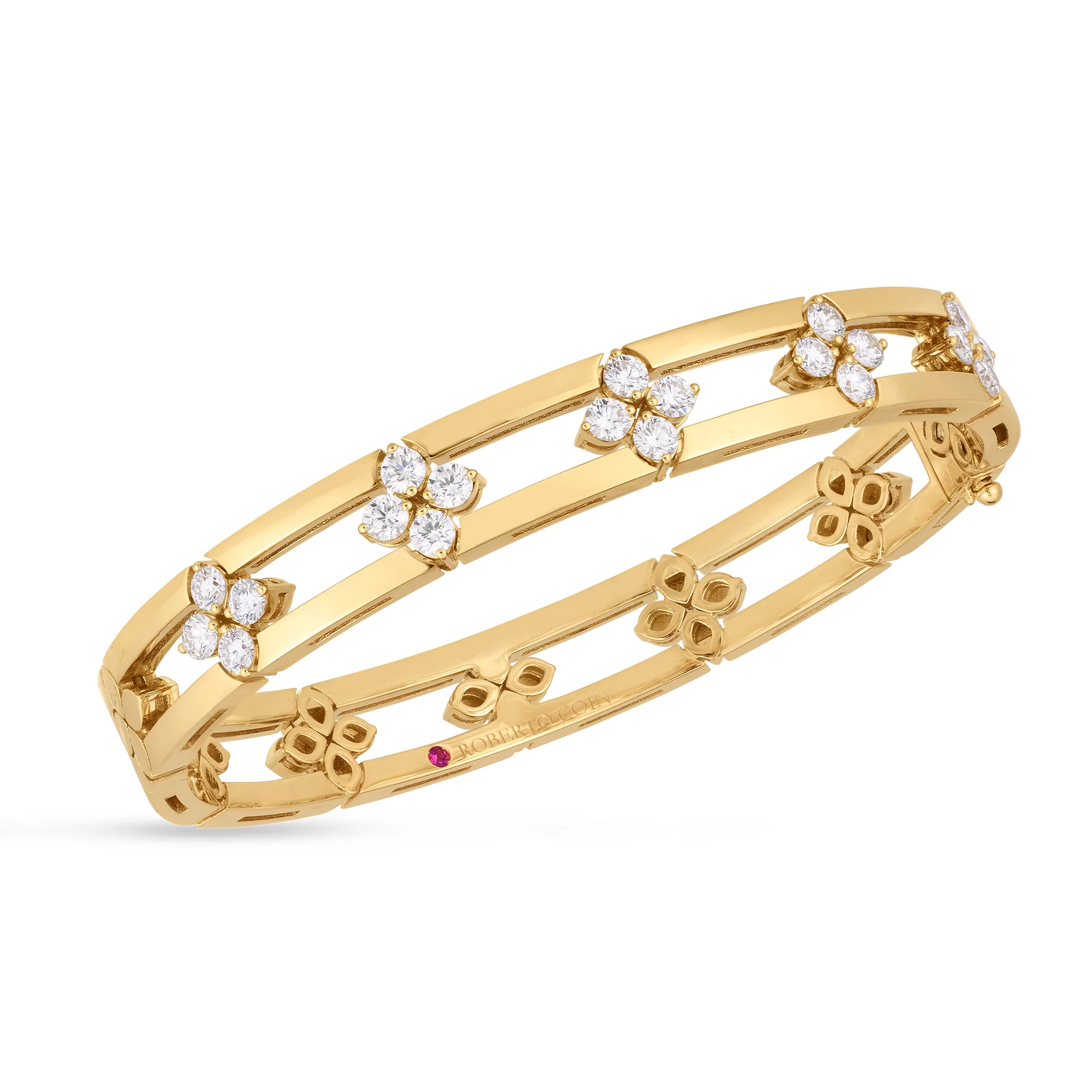 Roberto Coin 18k Yellow Gold Love In Verona Diamond Bracelet