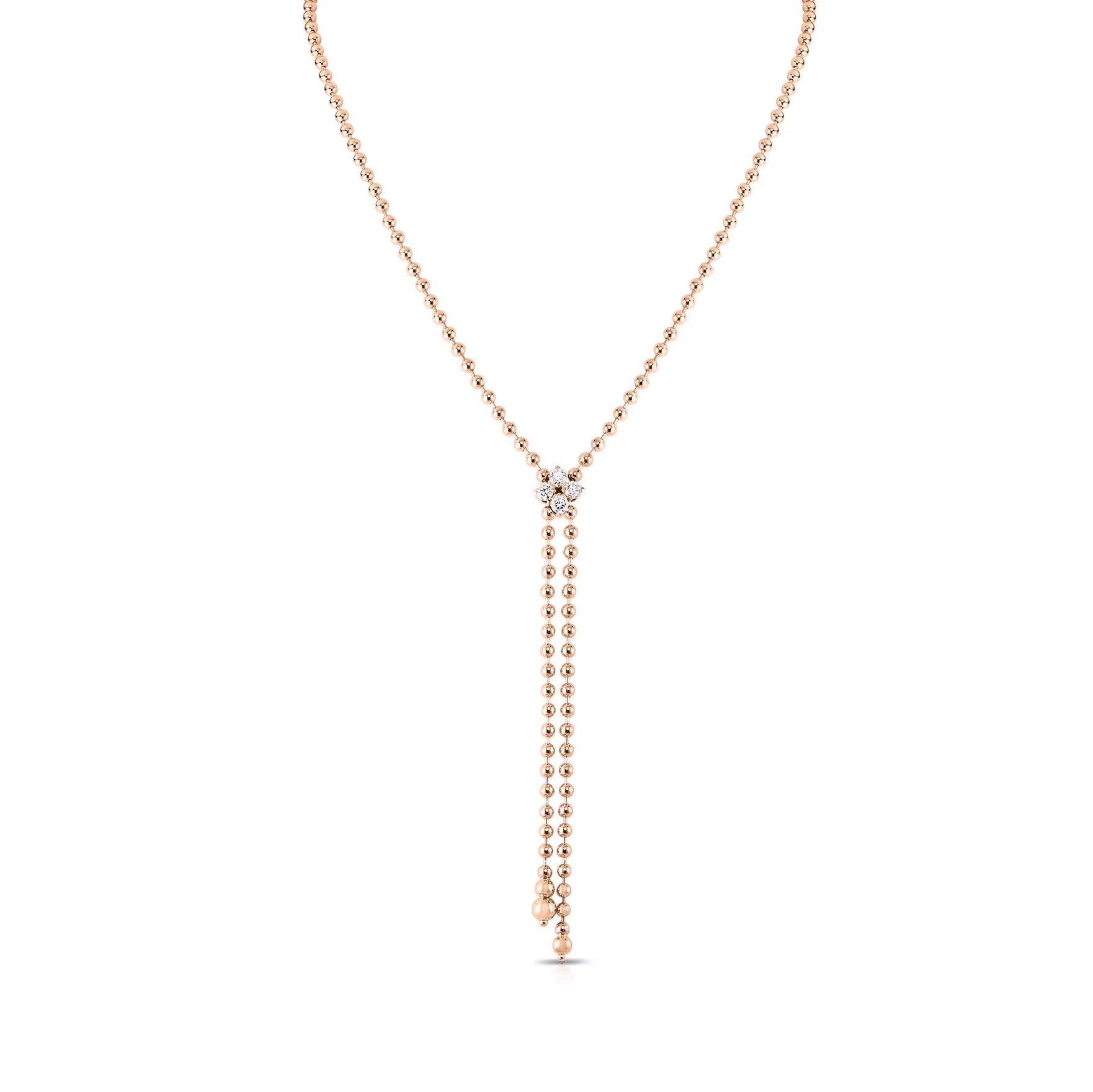 Roberto Coin 18k Yellow Gold Love In Verona Diamond Necklace