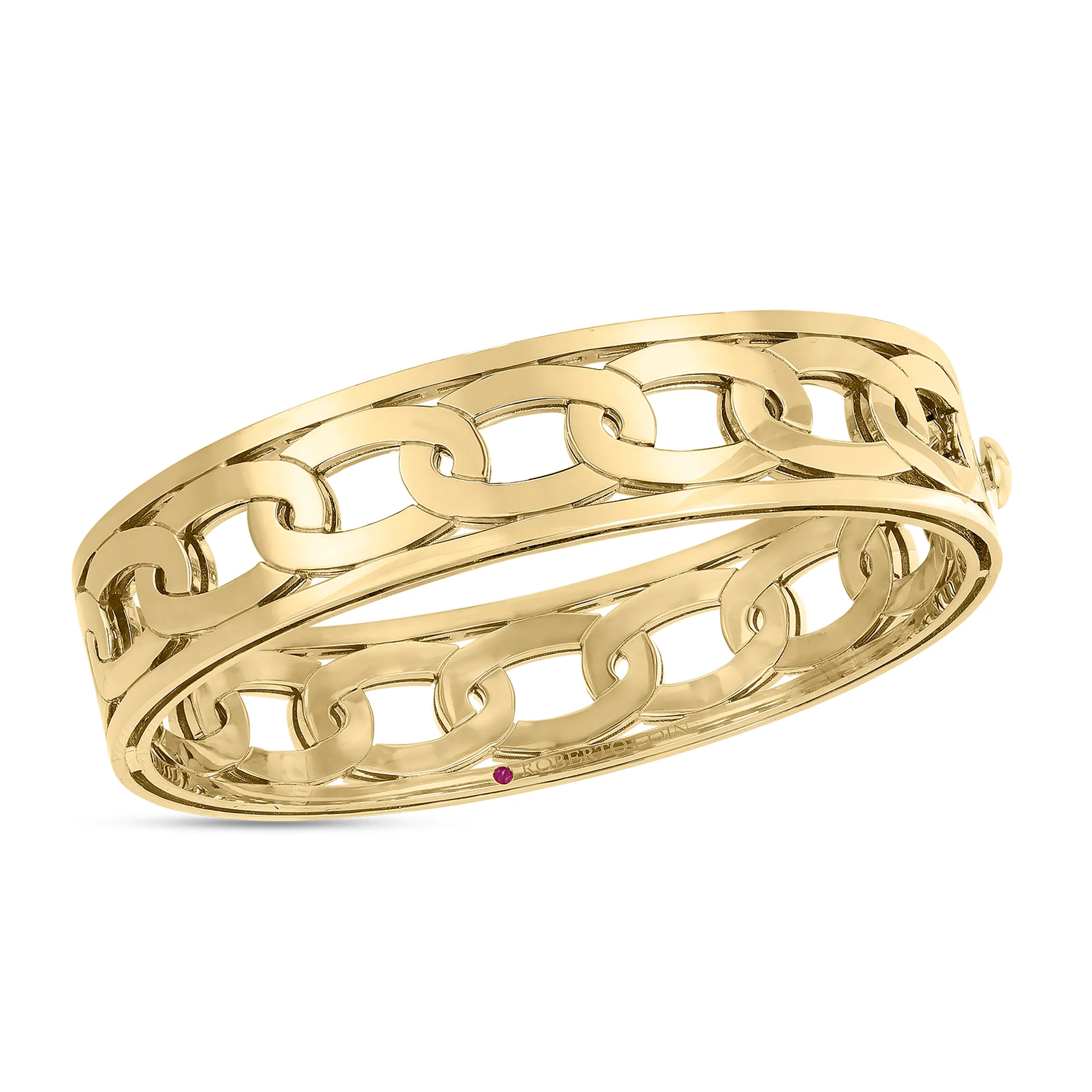 Roberto Coin 18k Yellow Gold Navarra Bangle