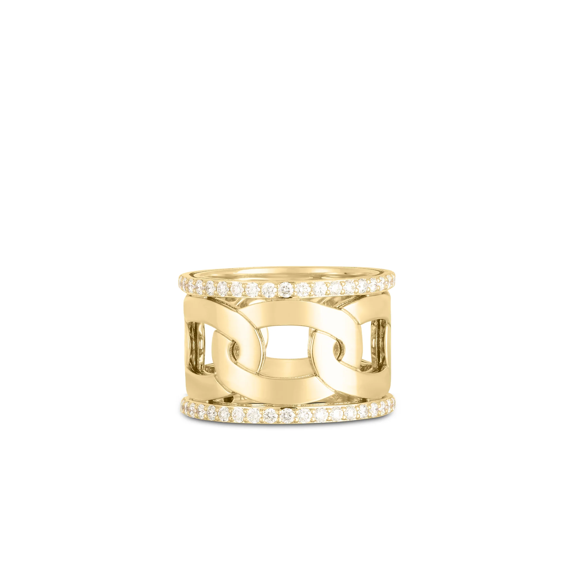 Roberto Coin 18k Yellow Gold Navarra Diamond Ring