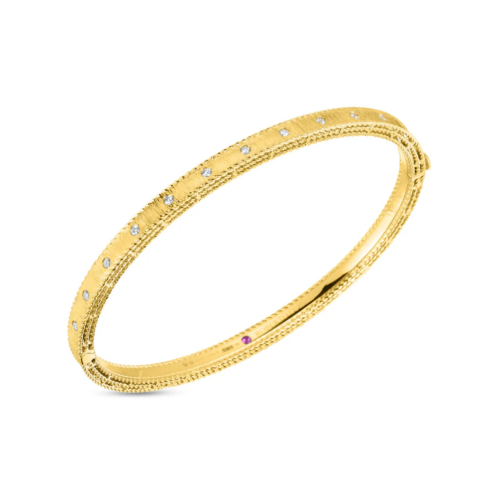 Roberto Coin 18k Yellow Gold Princess Diamond Bracelet