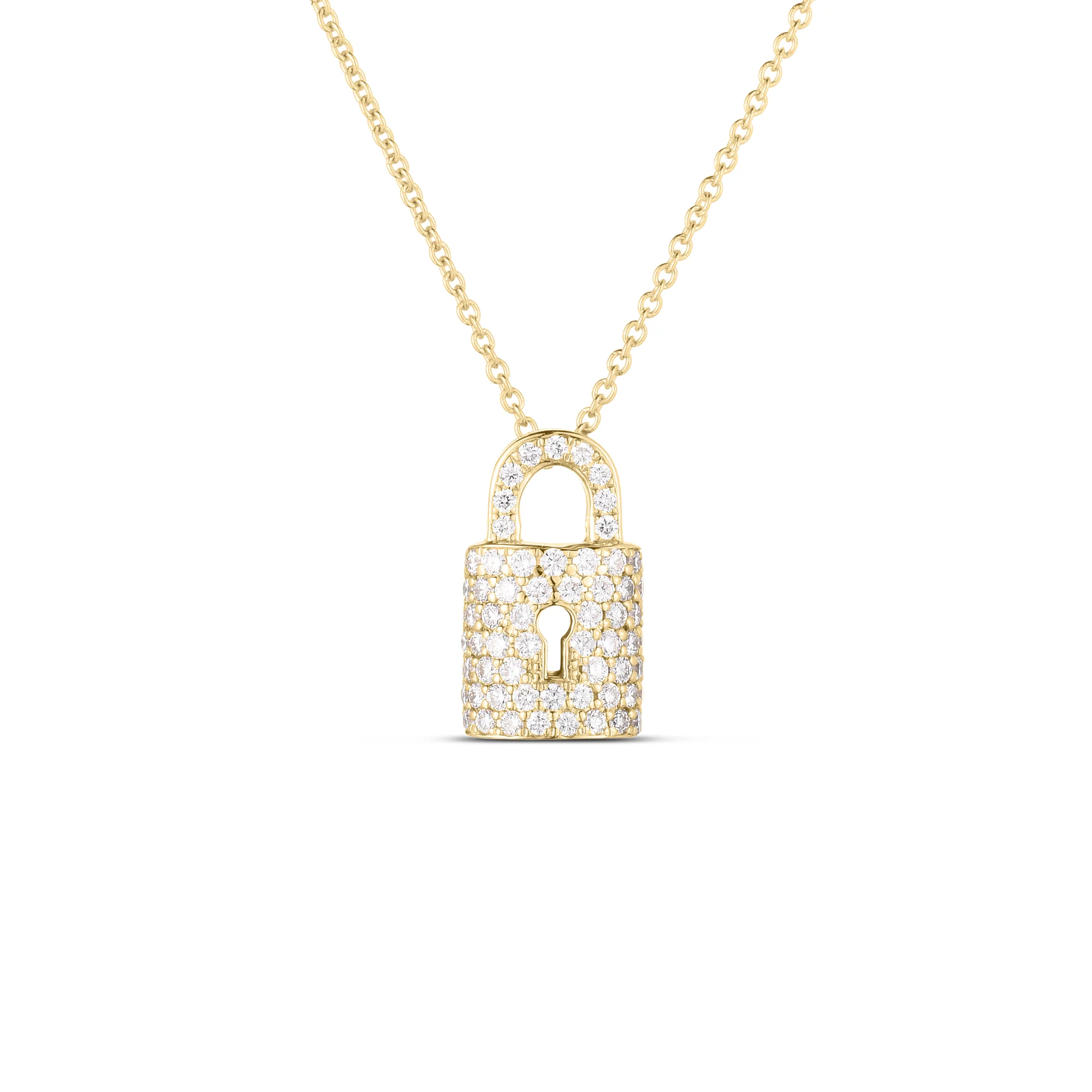 Roberto Coin 18k Yellow Gold Tiny Treasures Diamond Necklace