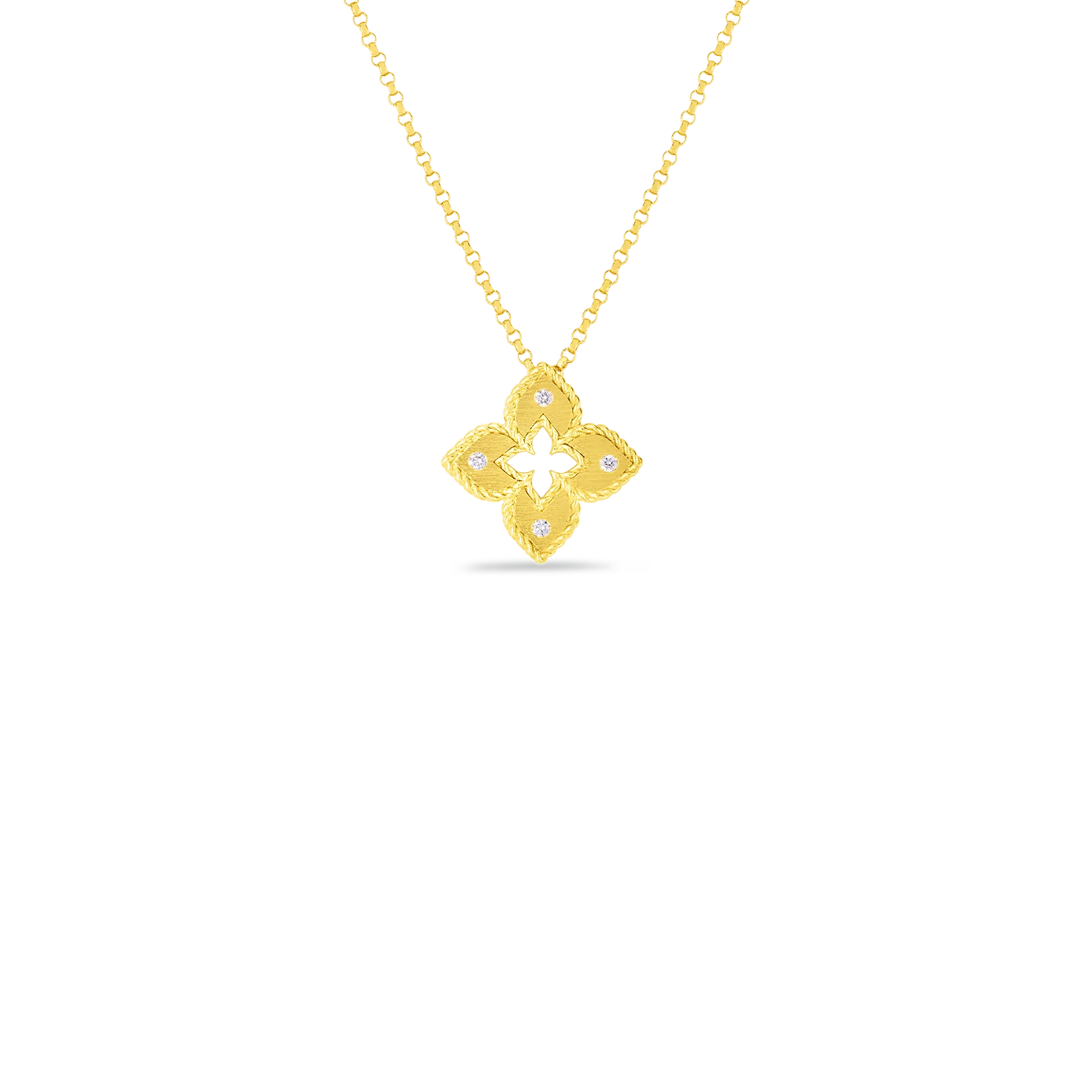 Roberto Coin 18k Yellow Gold Venetian Diamond Necklace