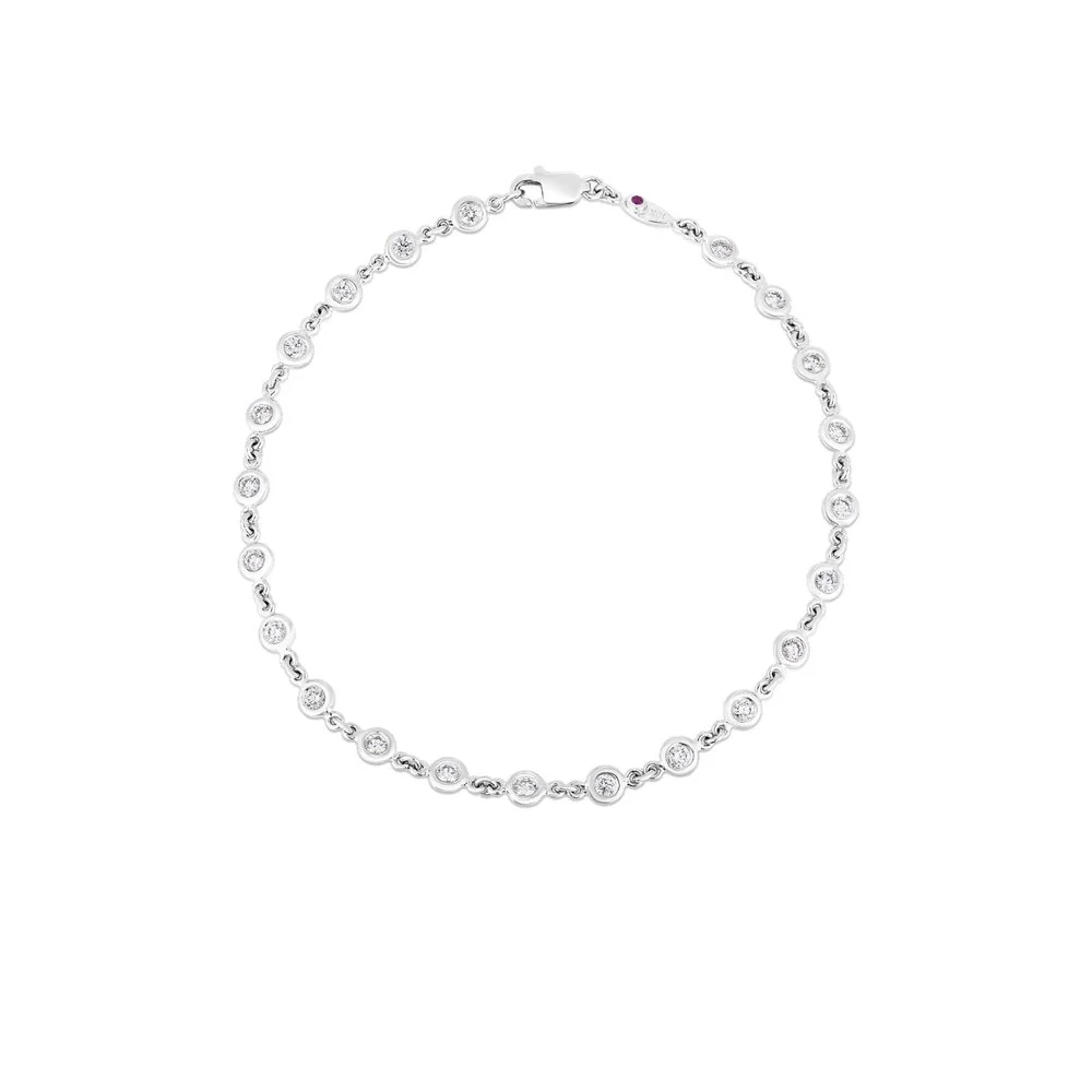 Roberto Coin 18k White Gold Diamonds By The Inch Diamond Bracelet