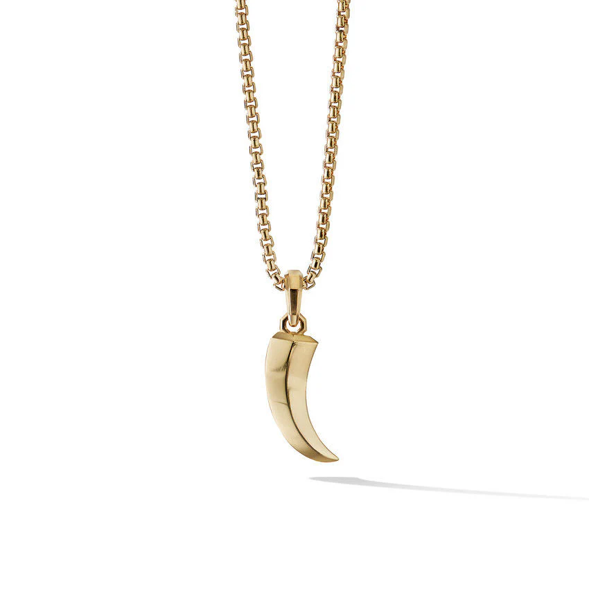 David Yurman Roman Claw Amulet In 18k Yellow Gold, 37mm