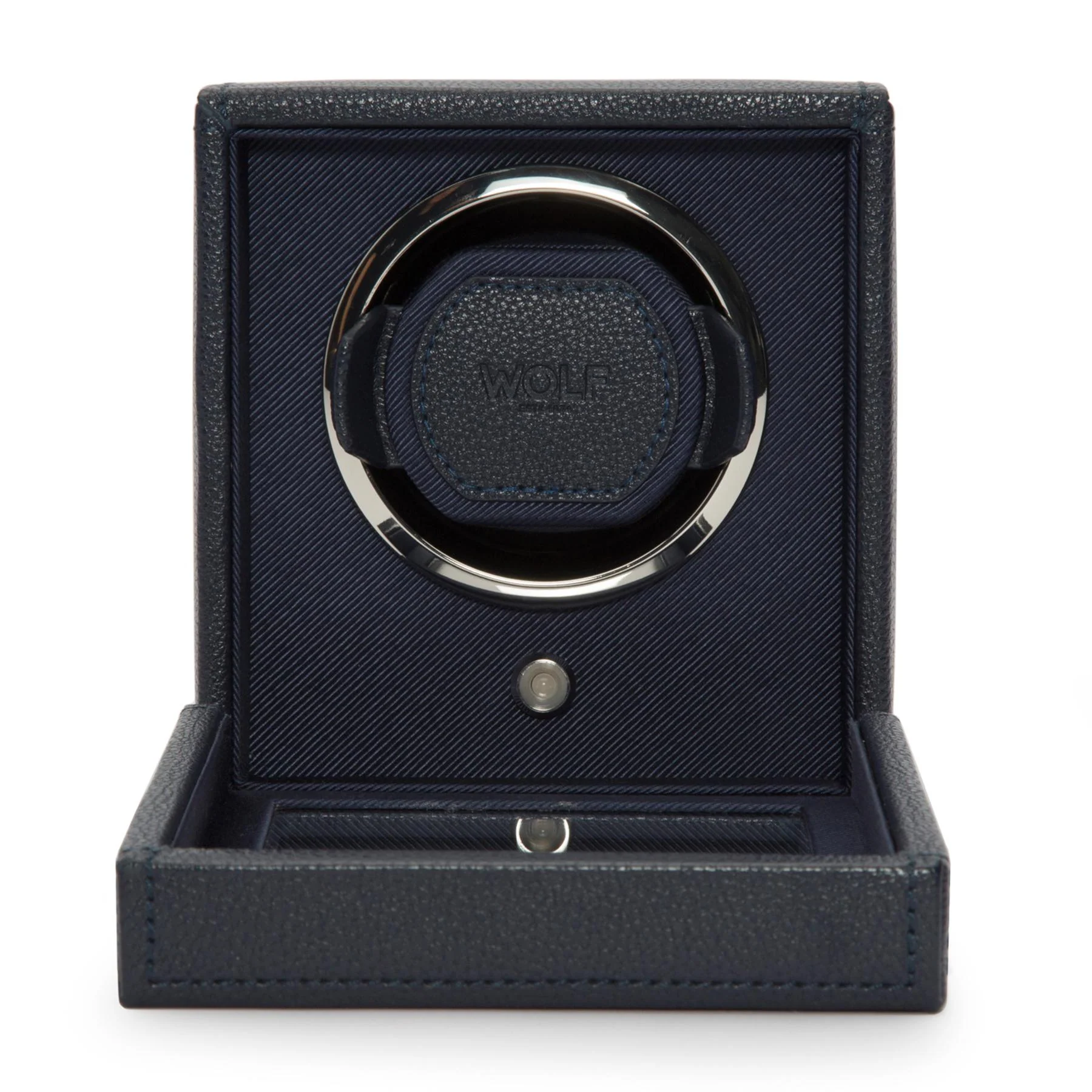 Navy Single Watch Winder with Cover - Image 3