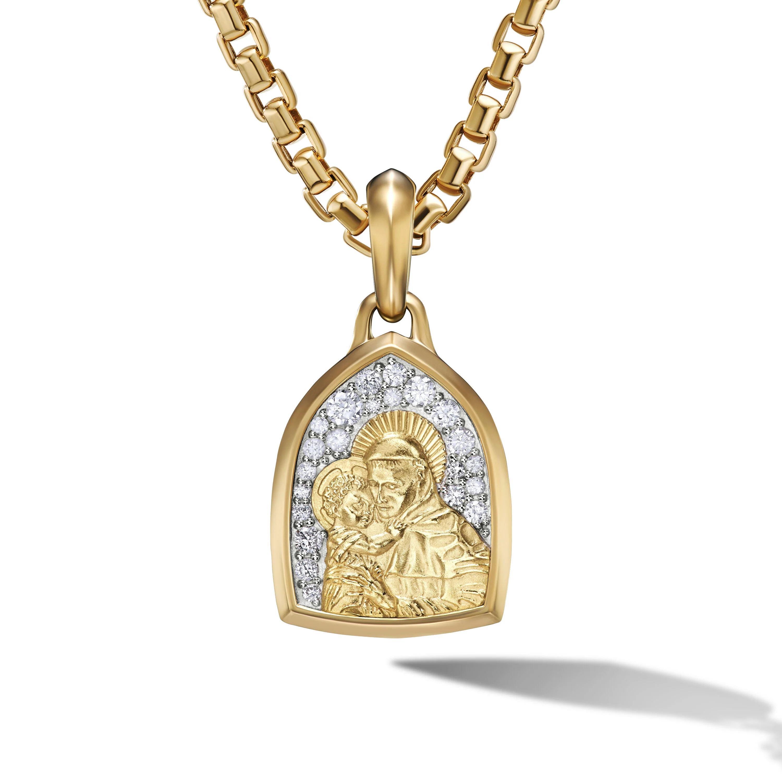 David Yurman St. Anthony Amulet In 18k Yellow Gold, 21.8mm - Image 2