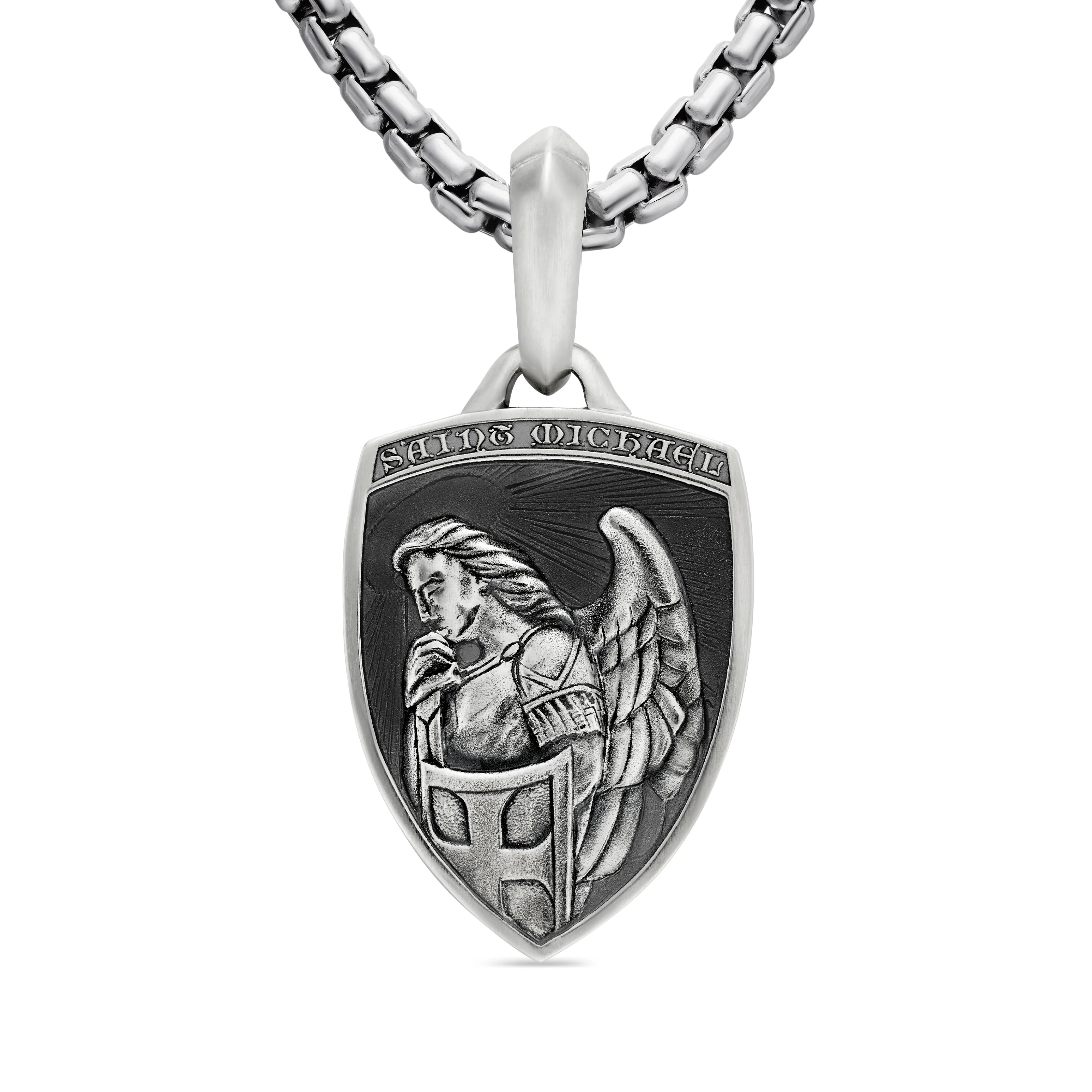 David Yurman St. Michael Amulet In Sterling Silver, 26mm